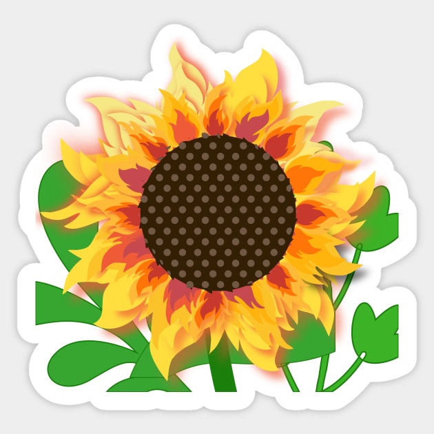 Sunflower Sticker by Grafititee